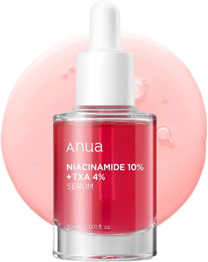 Auna 10% Niacinamide+ 4% Tranexamic Acid Serum, Ceramide, Hyaluronic Acid, Vitamin B12 natural color, for Sensitive skin, Korean Glass Skin, Fragrance-Free (30ml 1.01 fl.oz.)