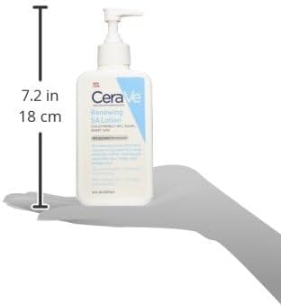 CeraVe SA Lotion for Rough & Bumpy Skin | Vitamin D, Hyaluronic Acid, Lactic Acid & Salicylic Acid Lotion | Fragrance Free & Allergy Tested | 8 Ounce