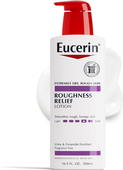 Eucerin Roughness Relief Lotion - Full Body for Extremely Dry, Rough Skin 16.9 fl. oz. Pump Bottle