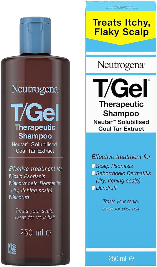 Neutrogena T/Gel Therapeutic Shampoo Treatment for Scalp Psoriasis, Itching Scalp and Dandruff, 250 ml