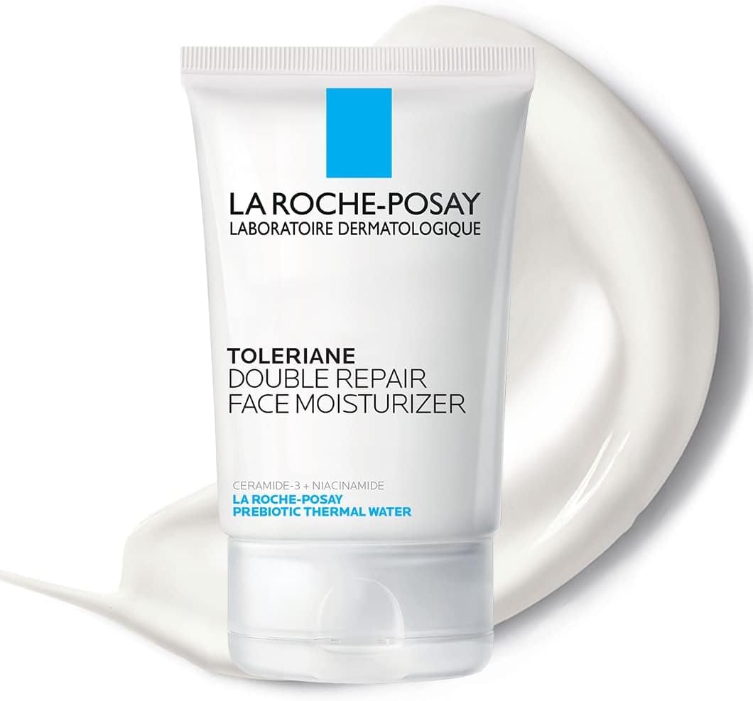 La Roche Posay Toleriane Double Repair Uv Face Moisturizer With Spf, Daily Facial Moisturizer With Ceramide And Niacinamide For All Skin Types, Sunscreen Spf 30, Oil Free, Fragrance Free, 1 Piece