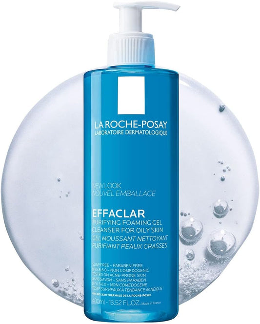 La Roche Posay Effaclar Purifying Foaming Gel For Oily Sensitive Skin For Unisex - 13.5 Oz Ge