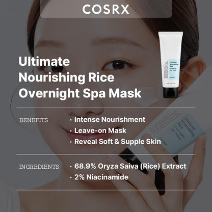 COSRX Ultimate Nourishing Rice Spa Overnight Mask - 60 ml