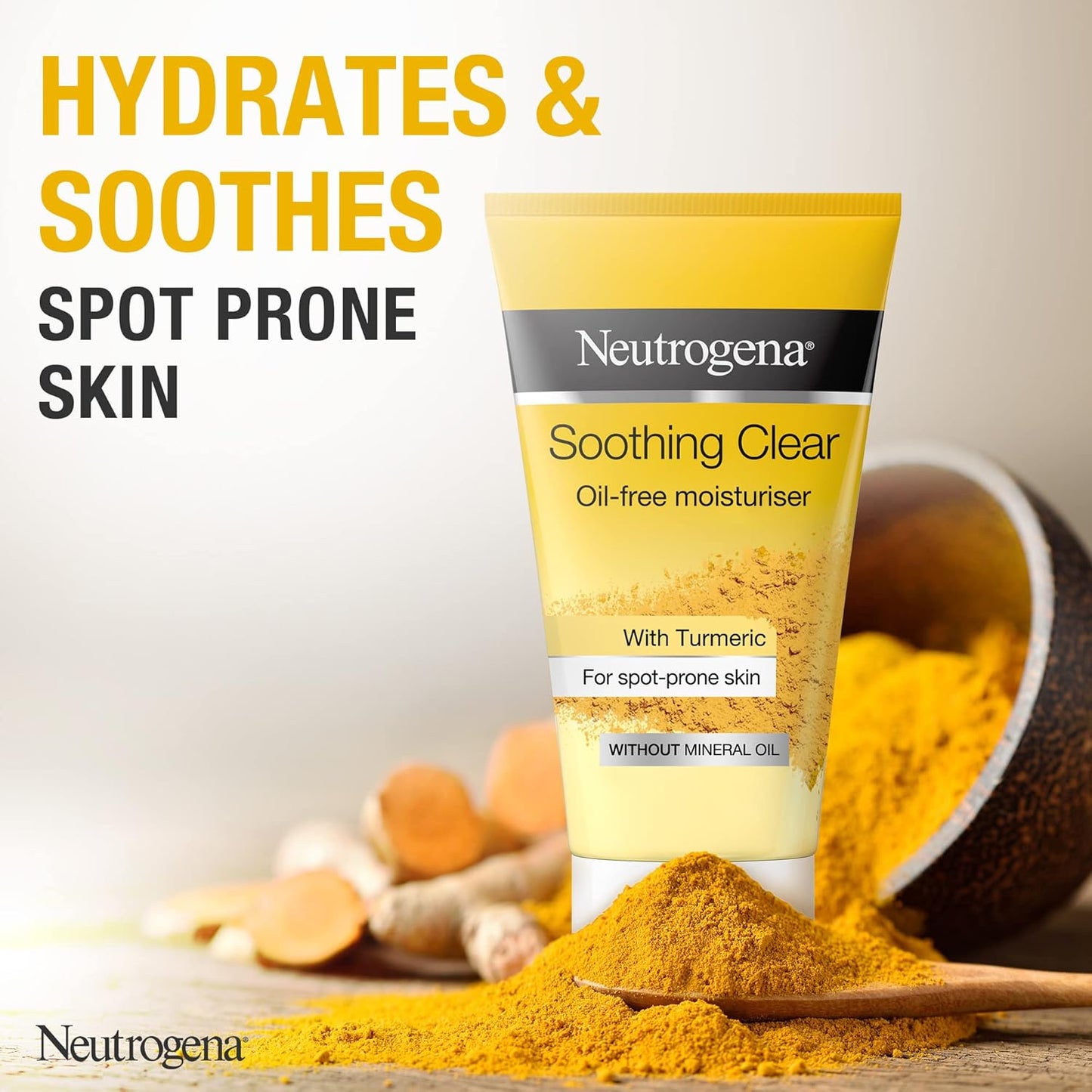 Neutrogena Neutrogena, Soothing Clear Oil-Free Moisturiser, Hydrates & Calms Stressed Skin, 75ml