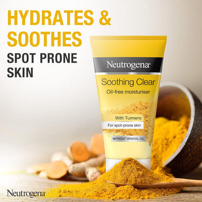 Neutrogena Neutrogena, Soothing Clear Oil-Free Moisturiser, Hydrates & Calms Stressed Skin, 75ml