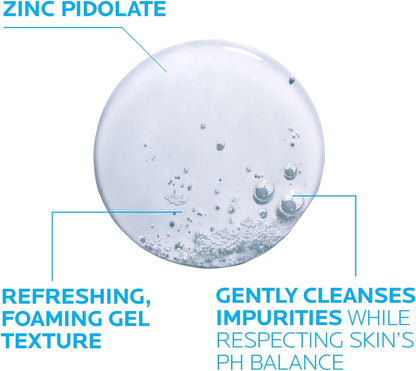 La Roche Posay Effaclar Purifying Foaming Gel For Oily Sensitive Skin For Unisex - 13.5 Oz Ge