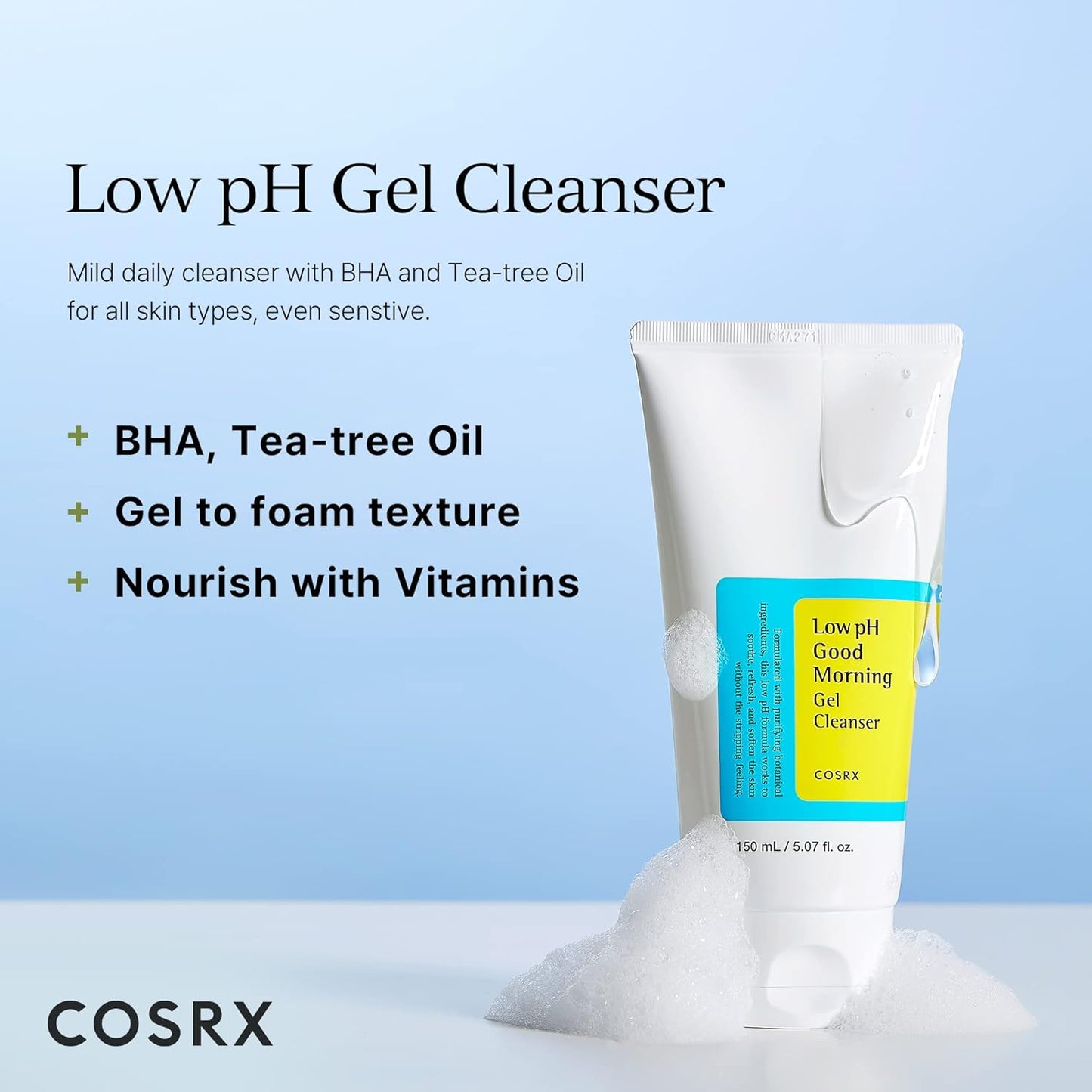 COSRX Low Ph Good Morning Gel Cleanser_150 ml 150 ml