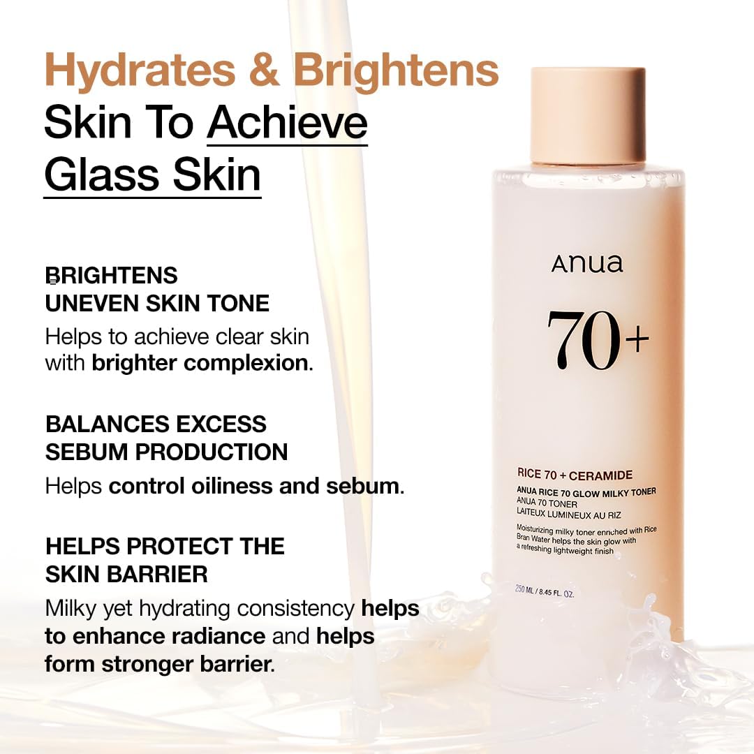 Auna RICE 70+GLOW MILKY TONER