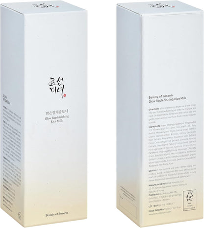 Beauty of Joseon Glow Replenishing Rice Facial Sebum Toner for Oily Combination Skin Korean Moisturizing Balance Care 150ml, 5.07 fl.oz