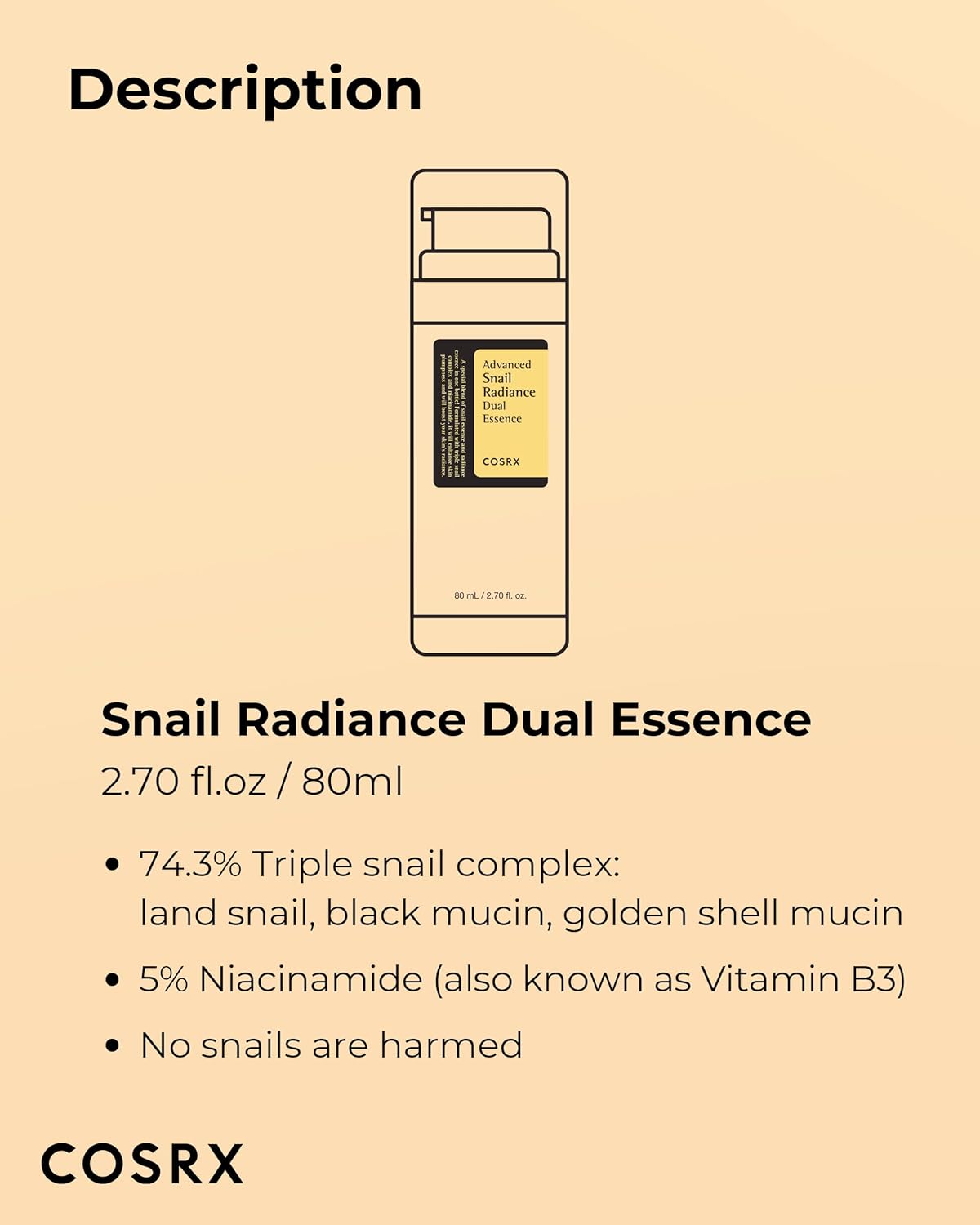 COSRX Advanced Snail Radiance Dual Essence 80ml