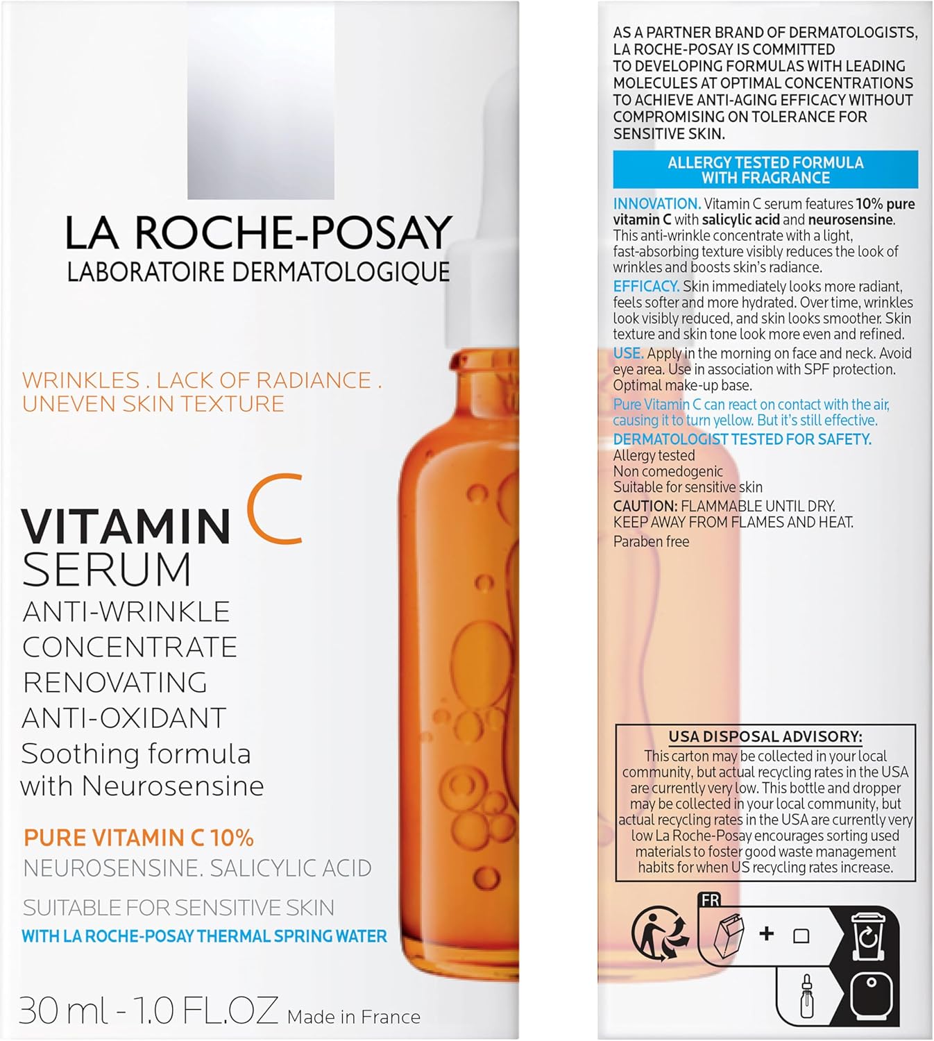 La Roche Posay Pure Vitamin C10 Serum Renovateur Eclat Serum - 30 ml