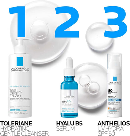 La Roche Posay Hyalu B5 Pure Hyaluronic Acid Serum for Face, with Vitamin B5. Anti-Aging Serum Concentrate for Fine Lines. Hydrating, Repairing, Replumping. Suitable for Sensitive Skin