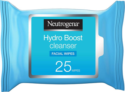 Neutrogena Makeup Remover Face Wipes, Hydro Boost Cleansing, Pack Of 25 Wipes