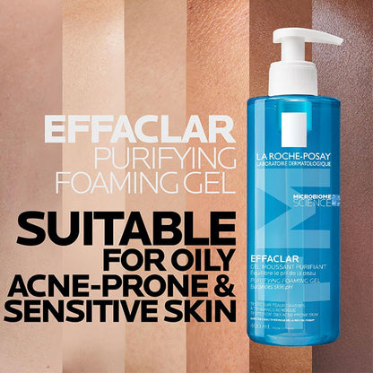 La Roche Posay Effaclar Purifying Foaming Gel For Oily Sensitive Skin For Unisex - 13.5 Oz Ge